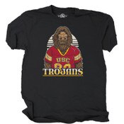 USC Trojans Unisex Black Big Football T-Shirt